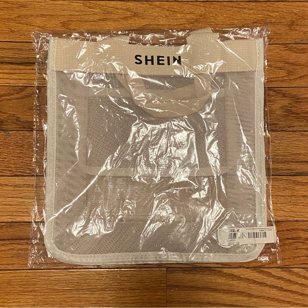 Small mesh canvas tote bag - Picture 5 of 12